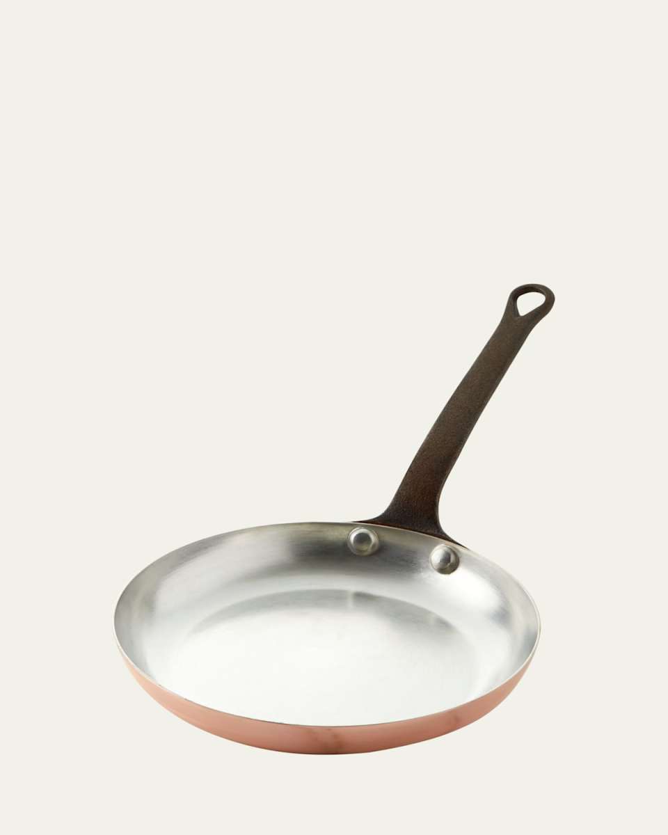 Solid Copper Tin-Lined Fry Pan